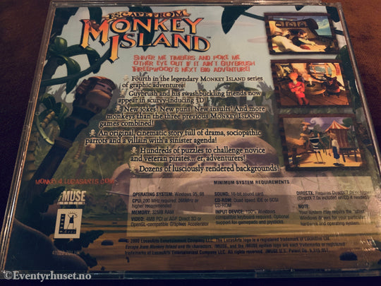 Escape from Monkey Island. PC-spill.