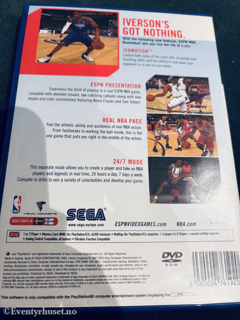 ESPN Basketball 2K4. PS2-spill