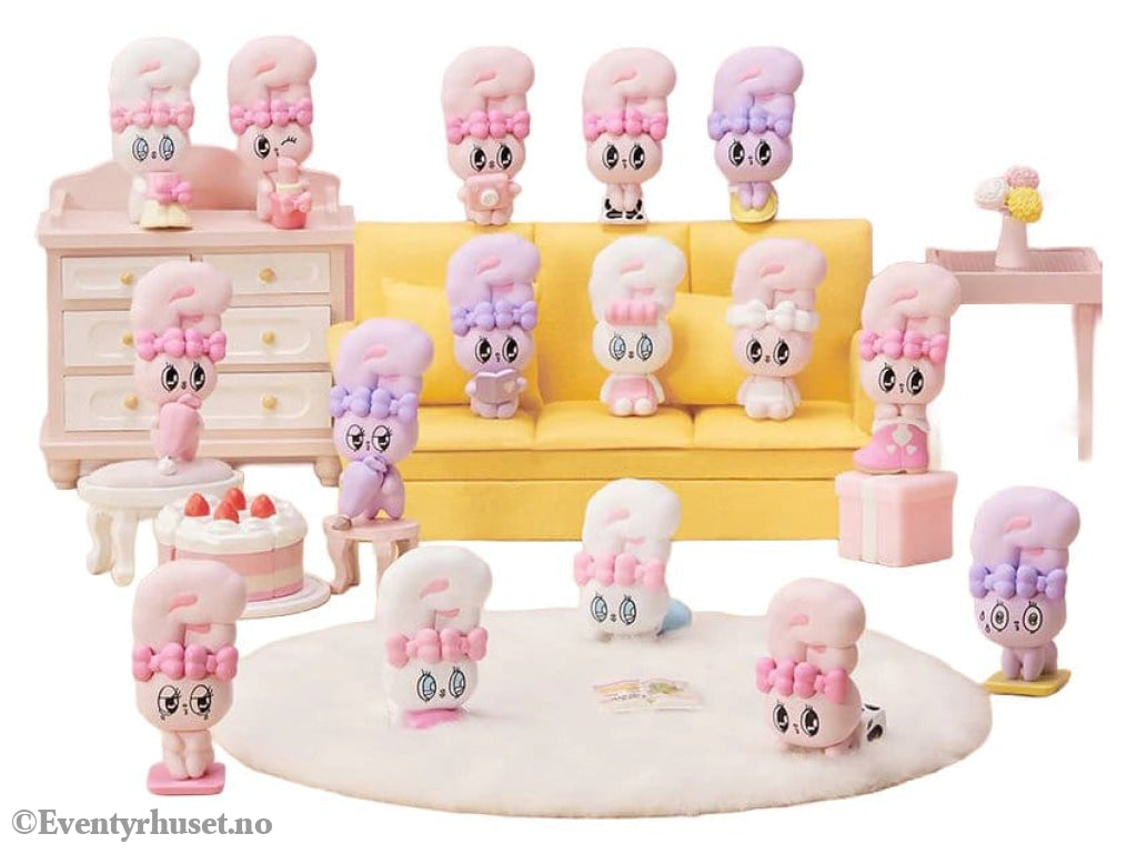 Esther Bunny Blind Box Mini Figures Little Vlog Bunny Face Series 6 cm Display (6) Collectibles