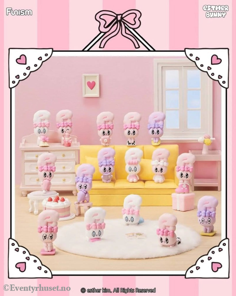 Esther Bunny Blind Box Mini Figures Little Vlog Bunny Face Series 6 cm Display (6) Collectibles