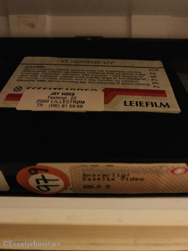 Et Herrens Liv. 1980. Vhs Big Box.