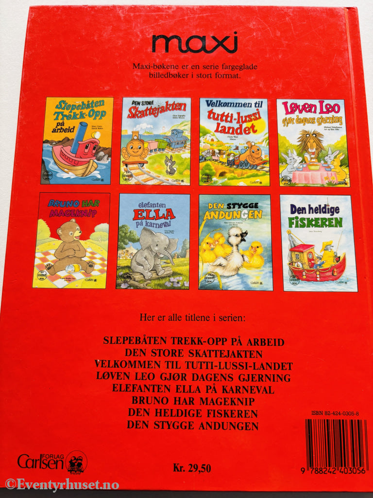 Eugene Bradley Coco. Bruno har mageknip. 1991. Barnebok.