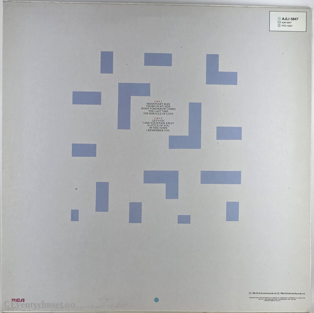 Eurythmics. 1986. Revenge . LP.