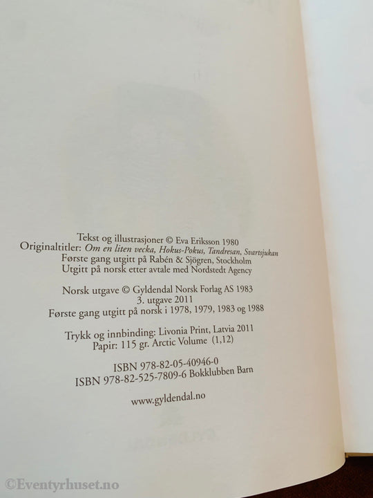 Eva Eriksson. 1978/11. Bella Og Gustav. Fire Bøker I Ett Bind. Fortelling