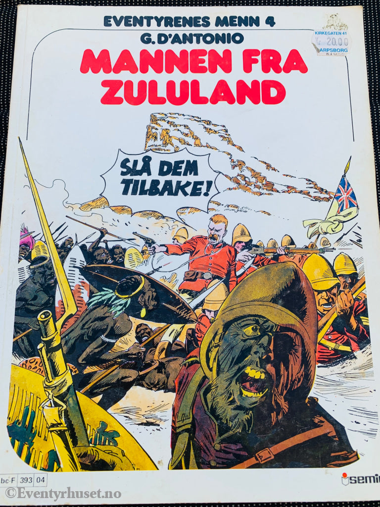 Eventyrenes Menn 4: Mannen fra Zululand (1980). Tegneseriealbum.