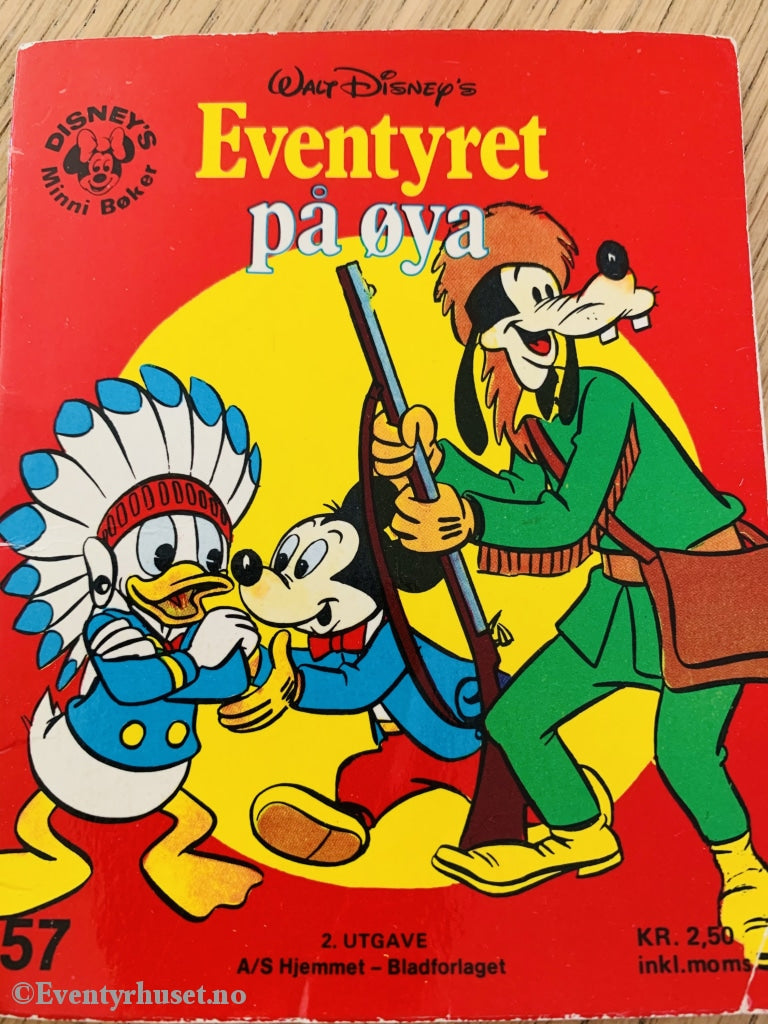 Eventyret På Øya (Disneys Minni Bøker 57). 1977. Fortelling
