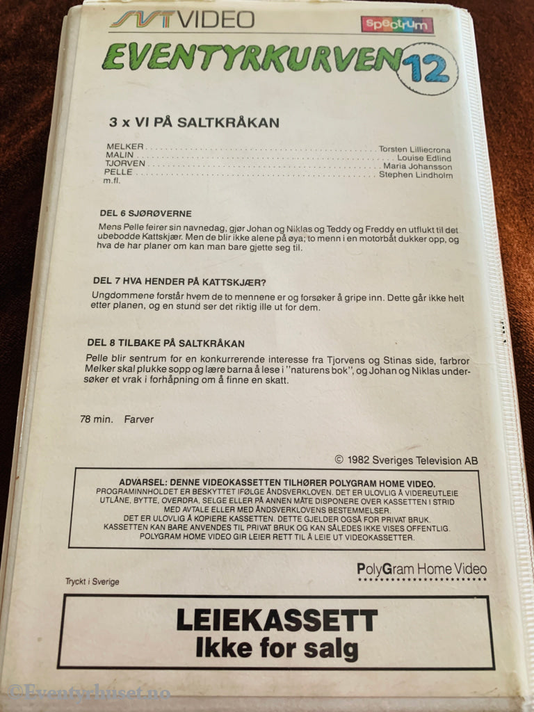 Eventyrkurven. Vol. 12. VHS Big Box. VHS Big Box