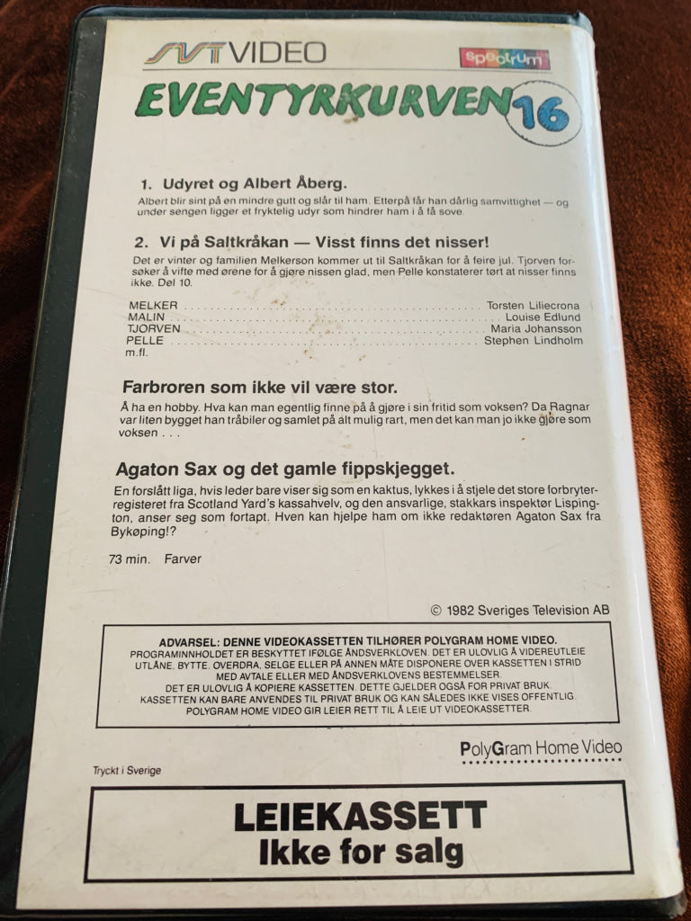 Eventyrkurven. Vol. 16. VHS Big Box. VHS Big Box