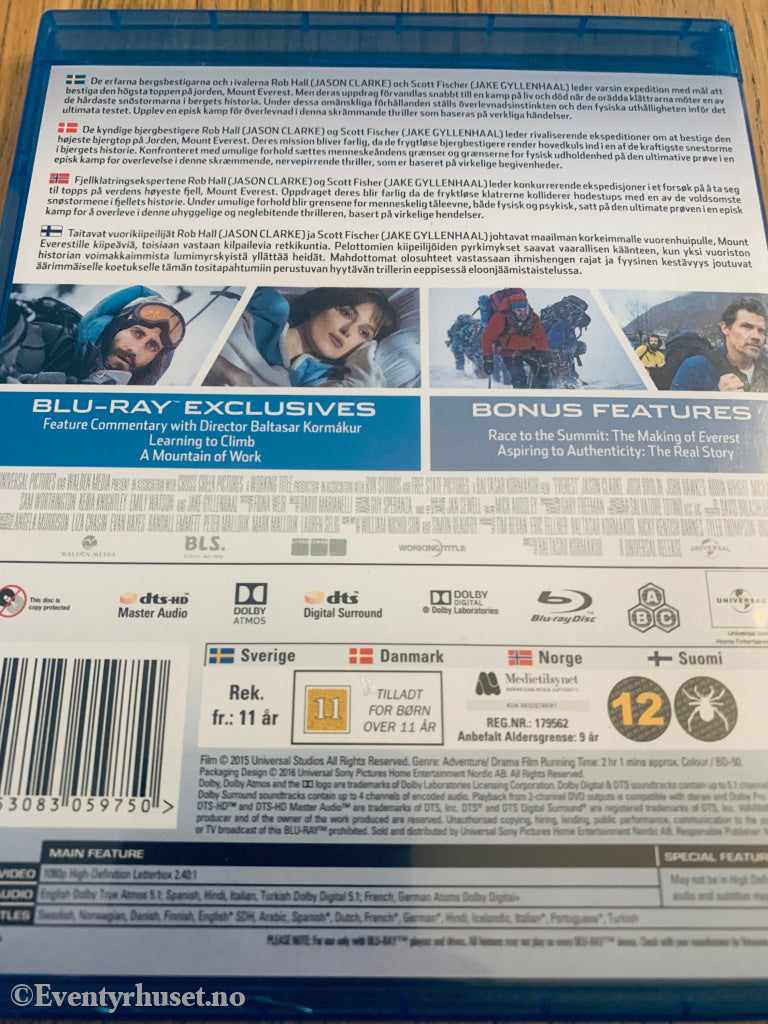 Everest (2015). Blu-Ray.