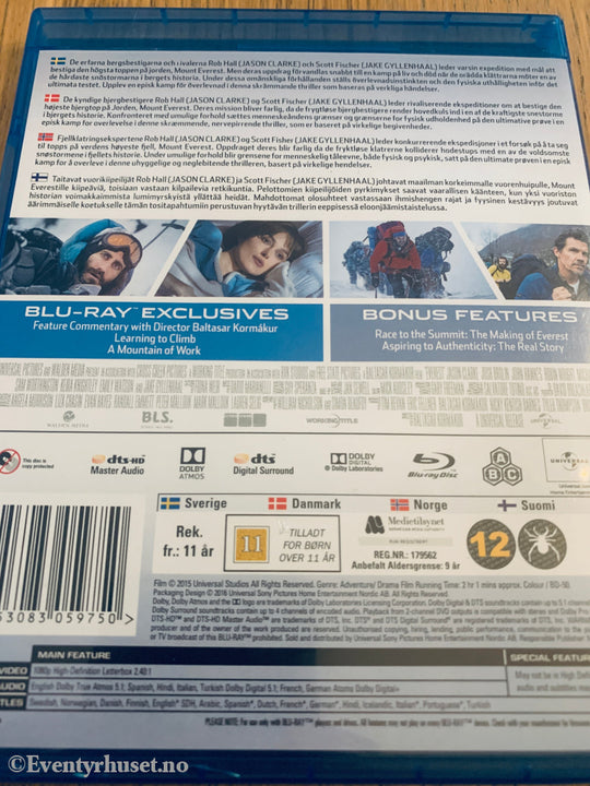 Everest (2015). Blu-Ray.