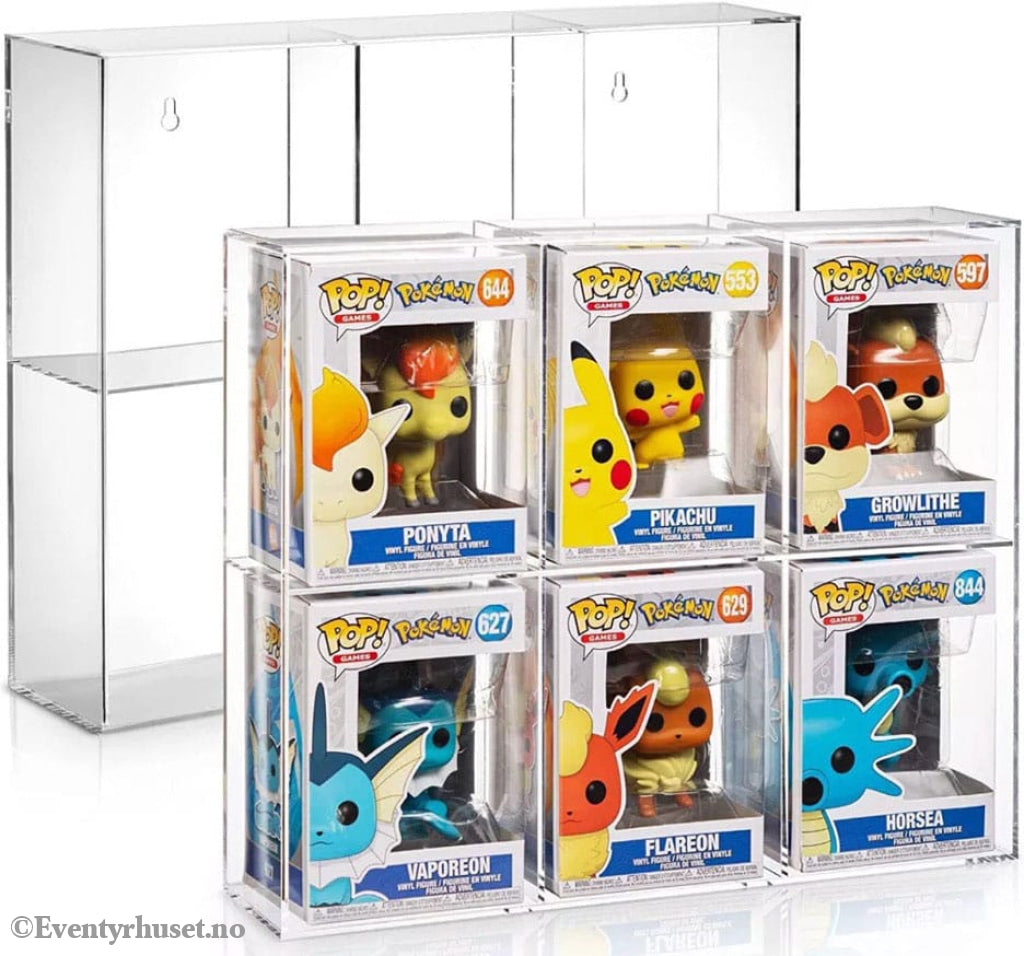 Evoretro Acrylic Display Case for 6 Funko Pops Storage & Protection
