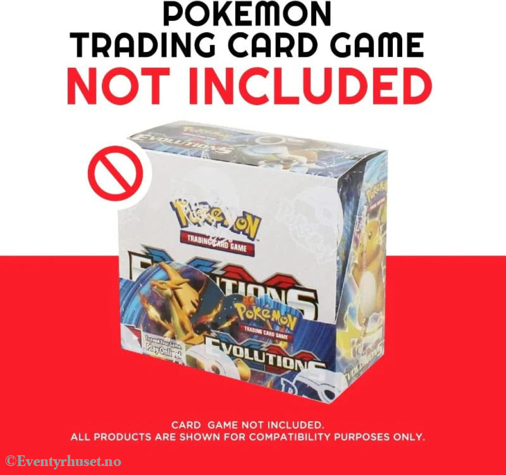 Evoretro Acrylic Display Case for Booster Boxes / Elite Trainer Boxes Ver. 1 with Sliding Lid Storage & Protection