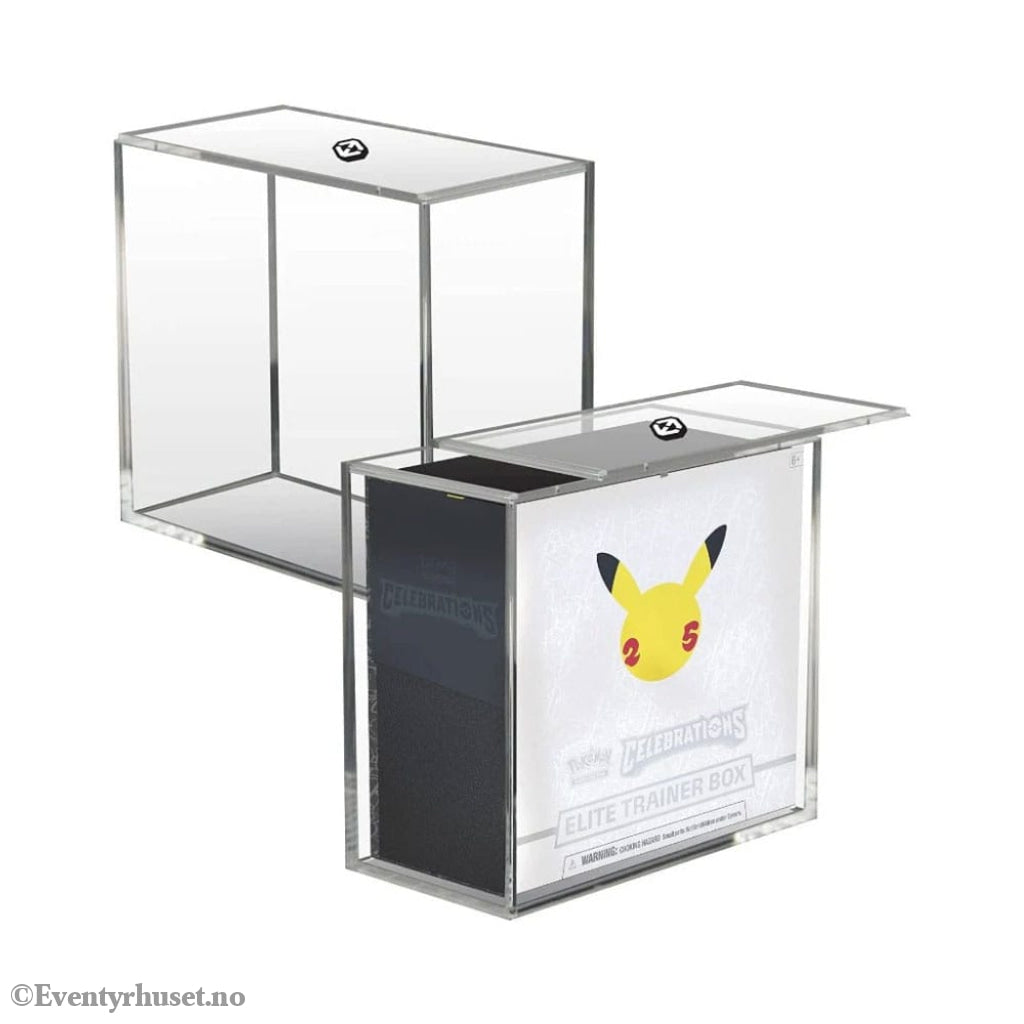 Evoretro Acrylic Display Case for Booster Boxes / Elite Trainer Boxes Ver. 2 with Sliding Lid Storage & Protection