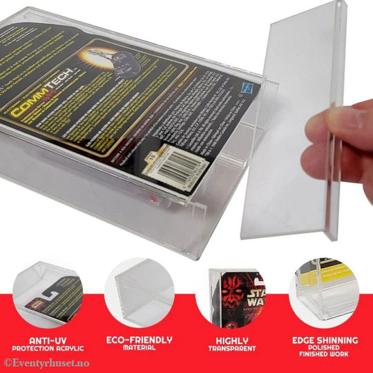 Evoretro Acrylic Display Cases 2-Pack for Action Figures Storage & Protection