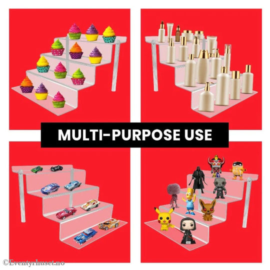 Evoretro Acrylic Shelf Riser 2-Pack RS6 Storage & Protection