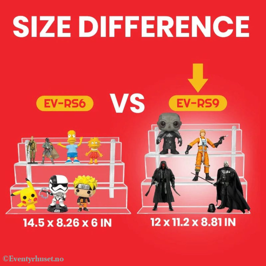 Evoretro Acrylic Shelf Riser 2-Pack RS9 Storage & Protection