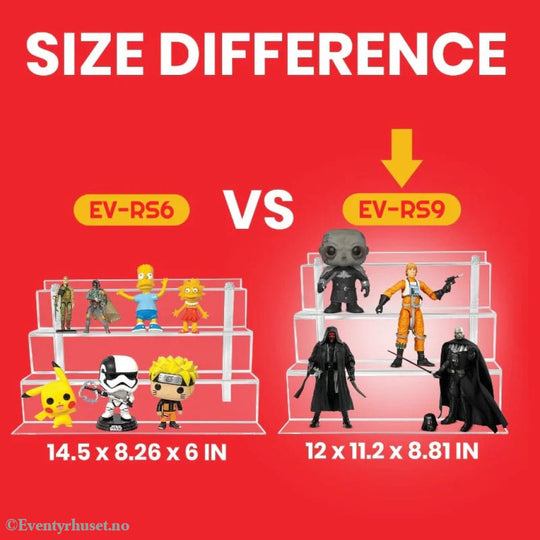 Evoretro Acrylic Shelf Riser 2-Pack RS9 Storage & Protection