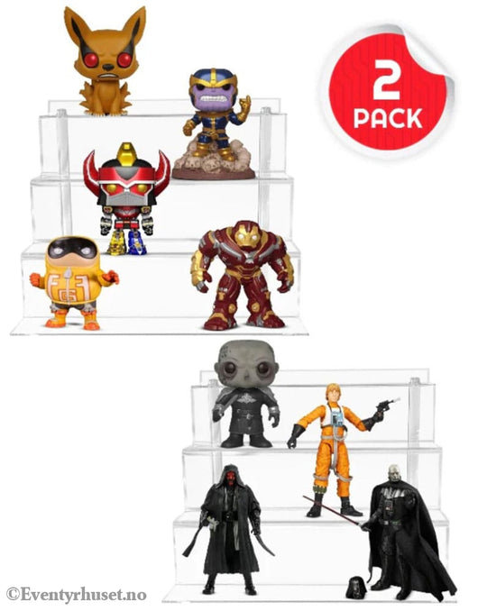 Evoretro Acrylic Shelf Riser 2-Pack RS9 Storage & Protection