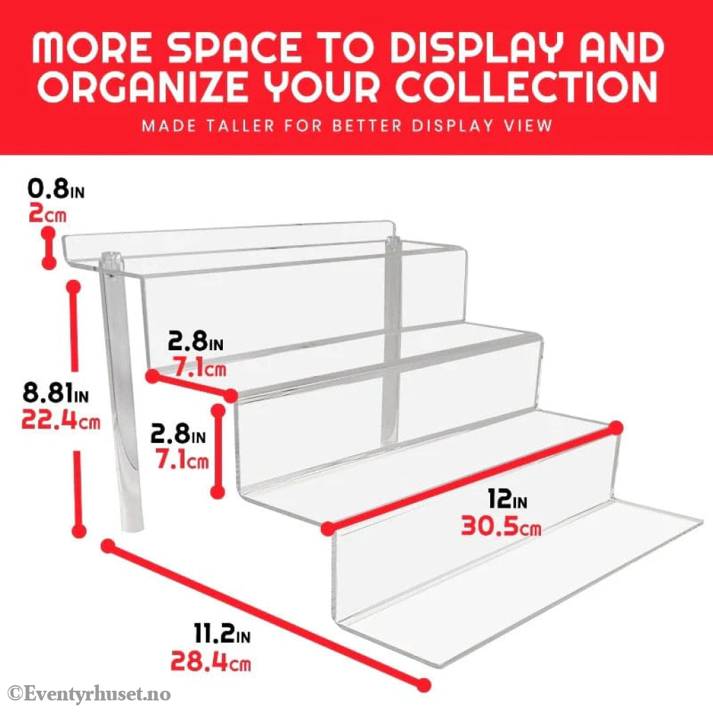 Evoretro Acrylic Shelf Riser 2-Pack RS9 Storage & Protection