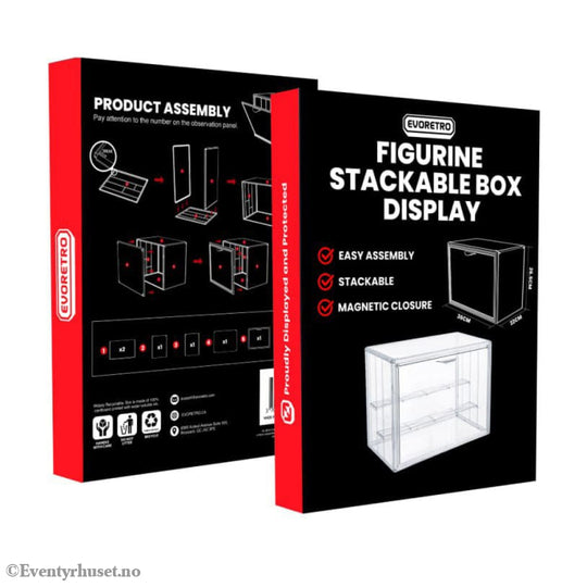 Evoretro Figure Display Box Stackable Storage & Protection