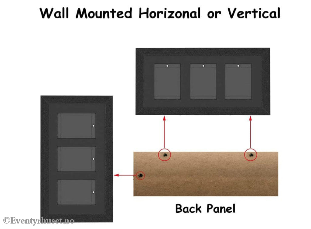 Evoretro Graded Card Display Frame for 3 PSA Graded Cards Storage & Protection
