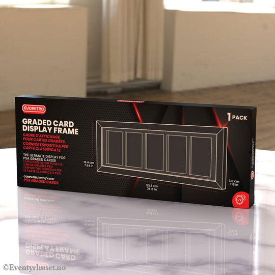 Evoretro Graded Card Display Frame for 5 PSA Graded Cards Storage & Protection