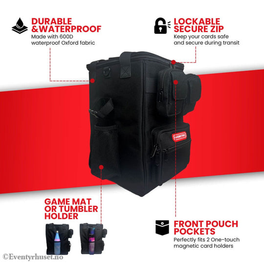 Evoretro Trading Card Backpack Black Storage & Protection