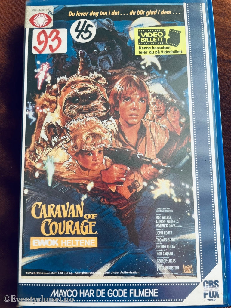 Ewok Heltene. Caravan Of Courage. 1986. Vhs Big Box.