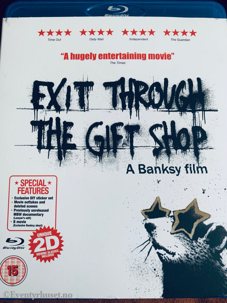 Exit Through The Gift Shop. Blu-Ray Slipcase. Blu-Ray Disc