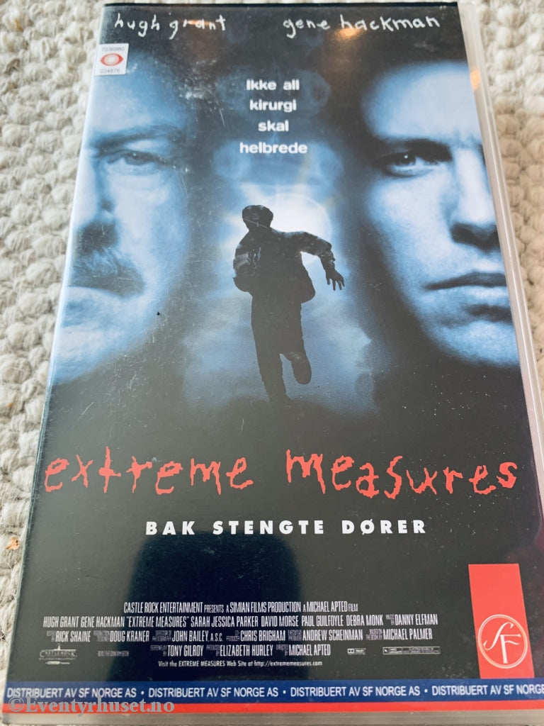 VHS Extreme Measures (1996) Hugh Grant, Gene Hackman, Sarah