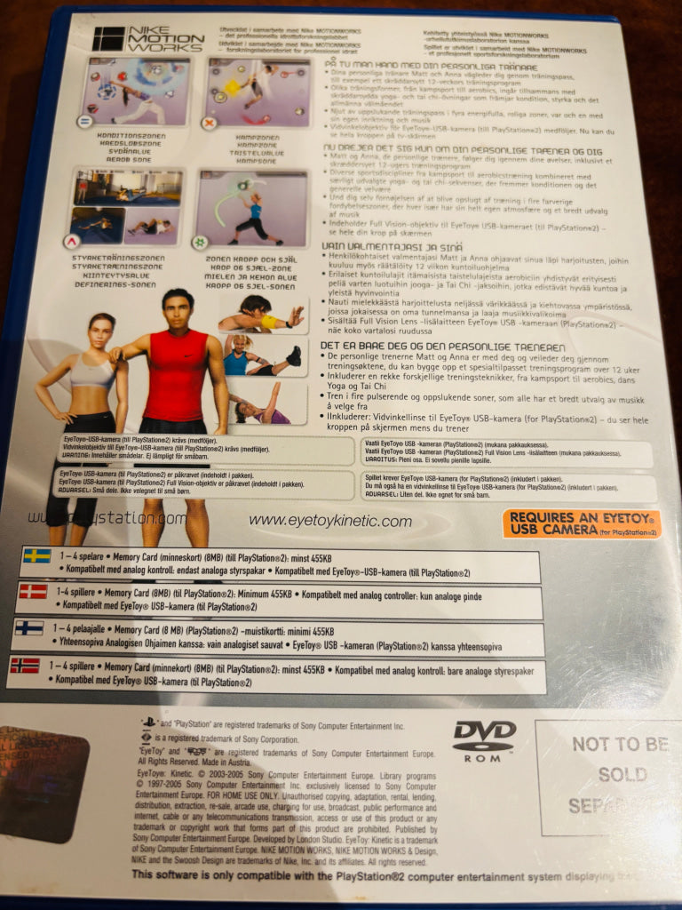 EyeToy Kinetic. PS2.