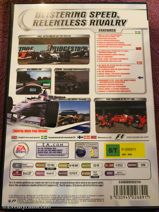 F1 2001. PC.