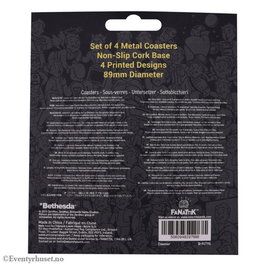 Fallout Coaster 4-Pack Metal Drinks Home & Gifts