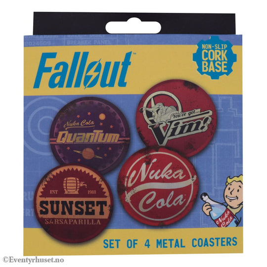 Fallout Coaster 4-Pack Metal Drinks Home & Gifts