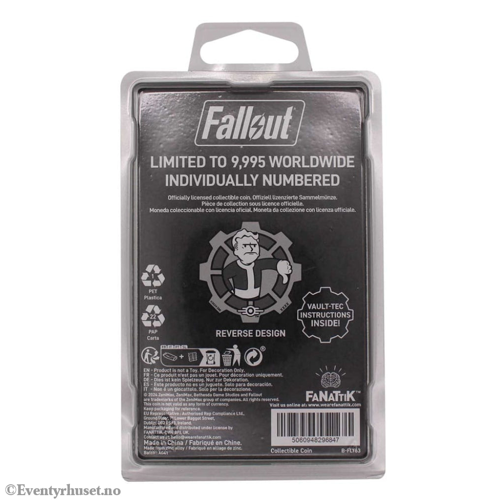 Fallout Collectable Coin Decision Black & White Limited Edition Collectibles