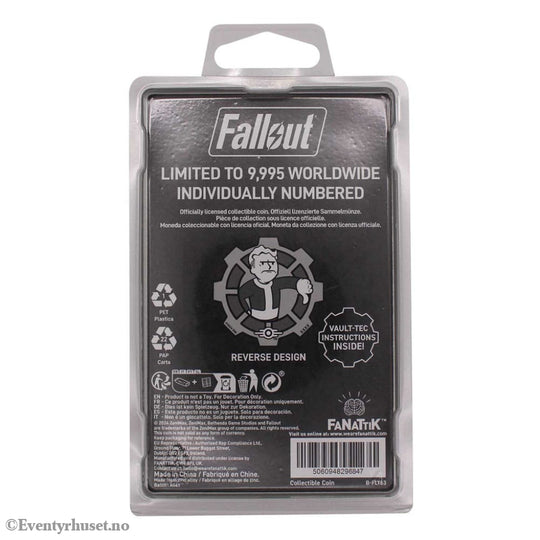 Fallout Collectable Coin Decision Black & White Limited Edition Collectibles