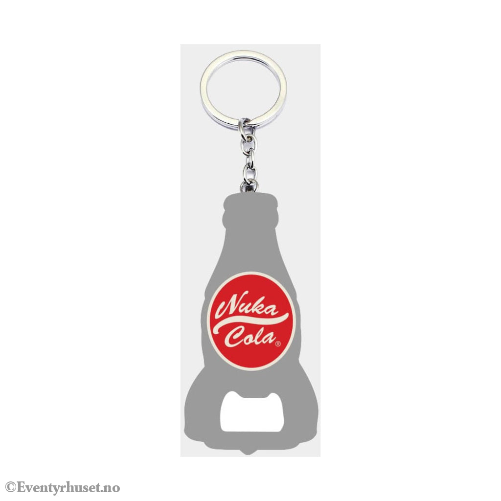 Fallout Keychain with Bottle Opener Nuka Cola Logo Fashion & Accessories