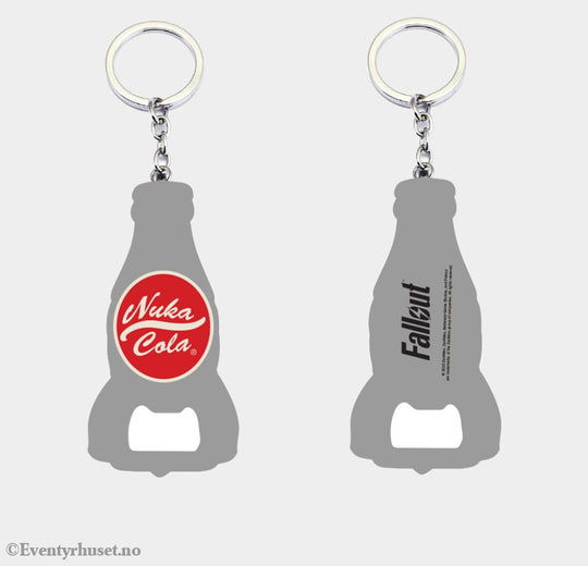 Fallout Keychain with Bottle Opener Nuka Cola Logo Fashion & Accessories