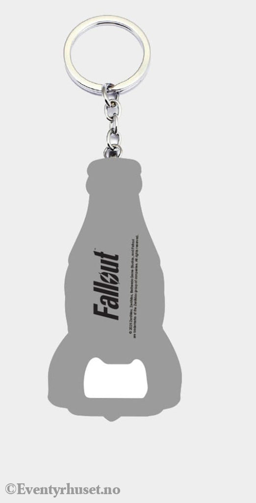 Fallout Keychain with Bottle Opener Nuka Cola Logo Fashion & Accessories