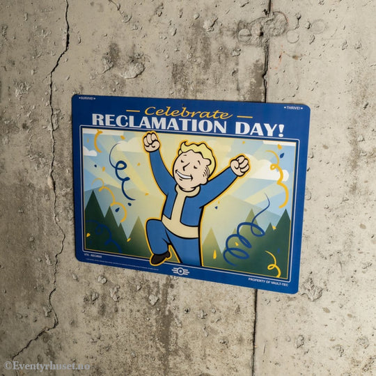 Fallout Metal Sign Reclamation Day Home & Gifts
