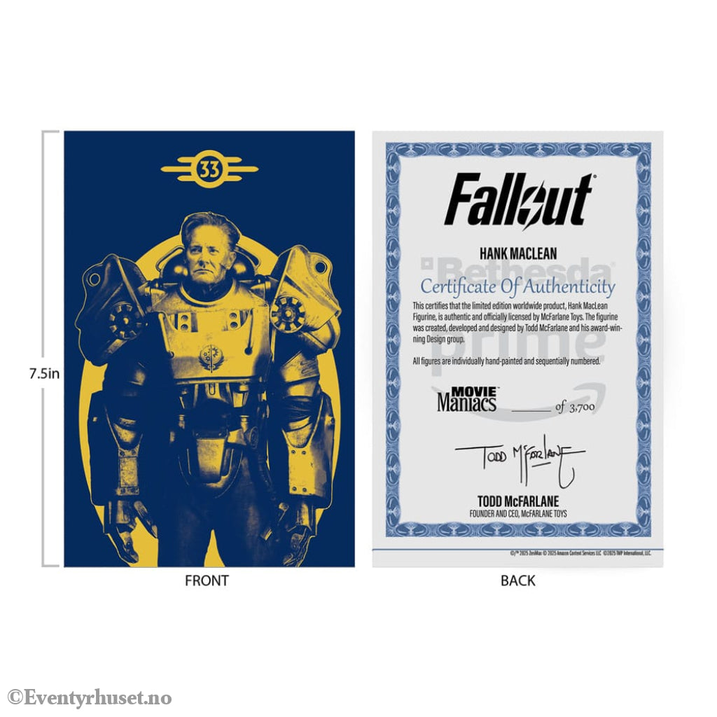 Fallout Movie Maniacs Action Figure Hank Maclean (Season 2) (Red Platinum Edition) 17 cm Toys