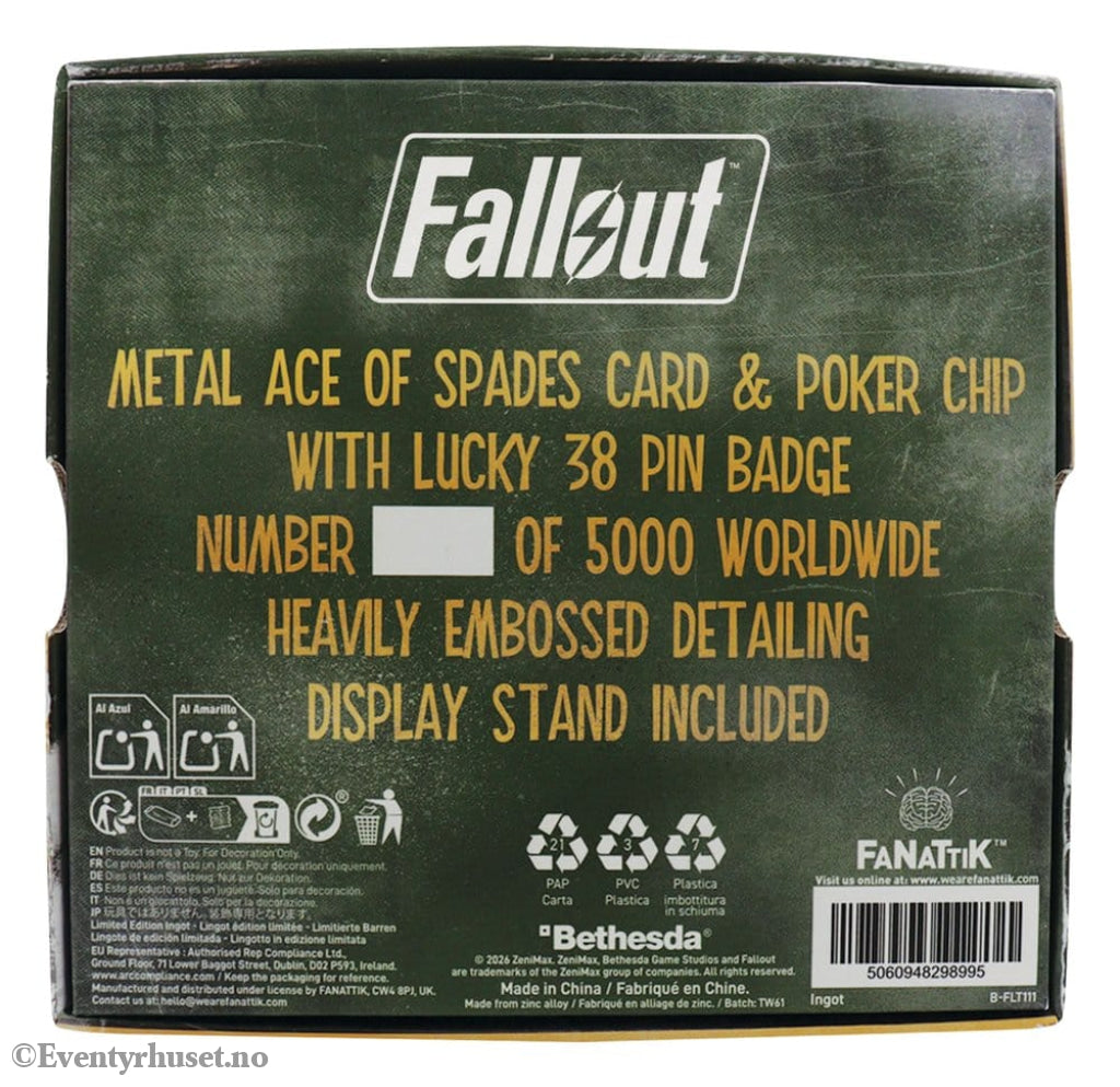 Fallout: New Vegas Replica Lucky 38 Imitation Gold Casino Set Limited Edition Collectibles