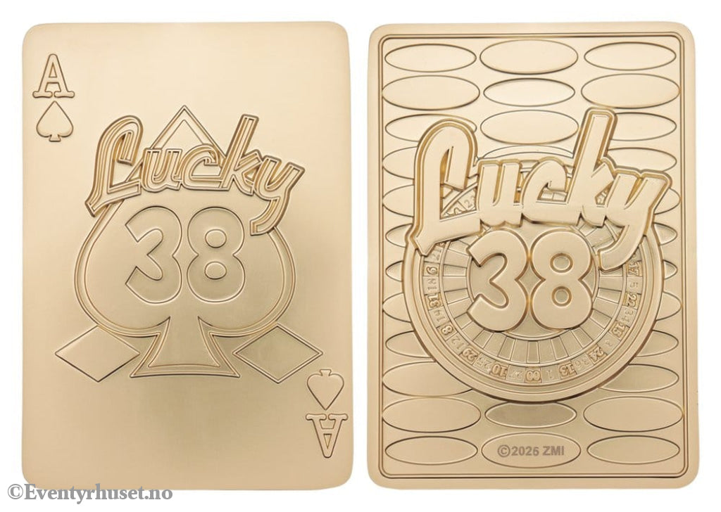 Fallout: New Vegas Replica Lucky 38 Imitation Gold Casino Set Limited Edition Collectibles