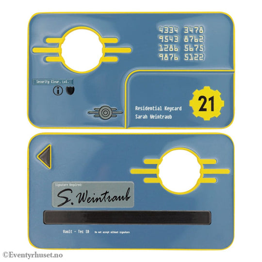 Fallout: New Vegas Replica Vault 21 Security Keycard Limited Edition Collectibles
