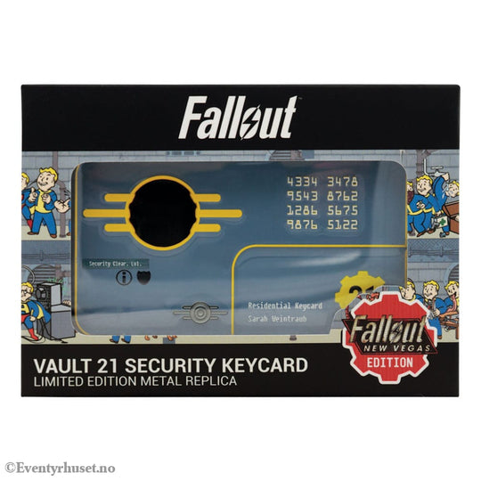 Fallout: New Vegas Replica Vault 21 Security Keycard Limited Edition Collectibles