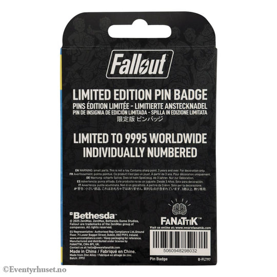 Fallout Pin Badge Charisma Boy Limited Edition Fashion & Accessories