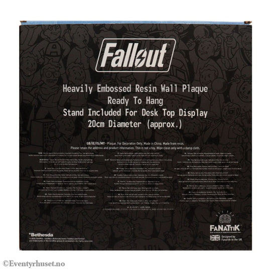 Fallout Resin Plaque Vault Boy Home & Gifts