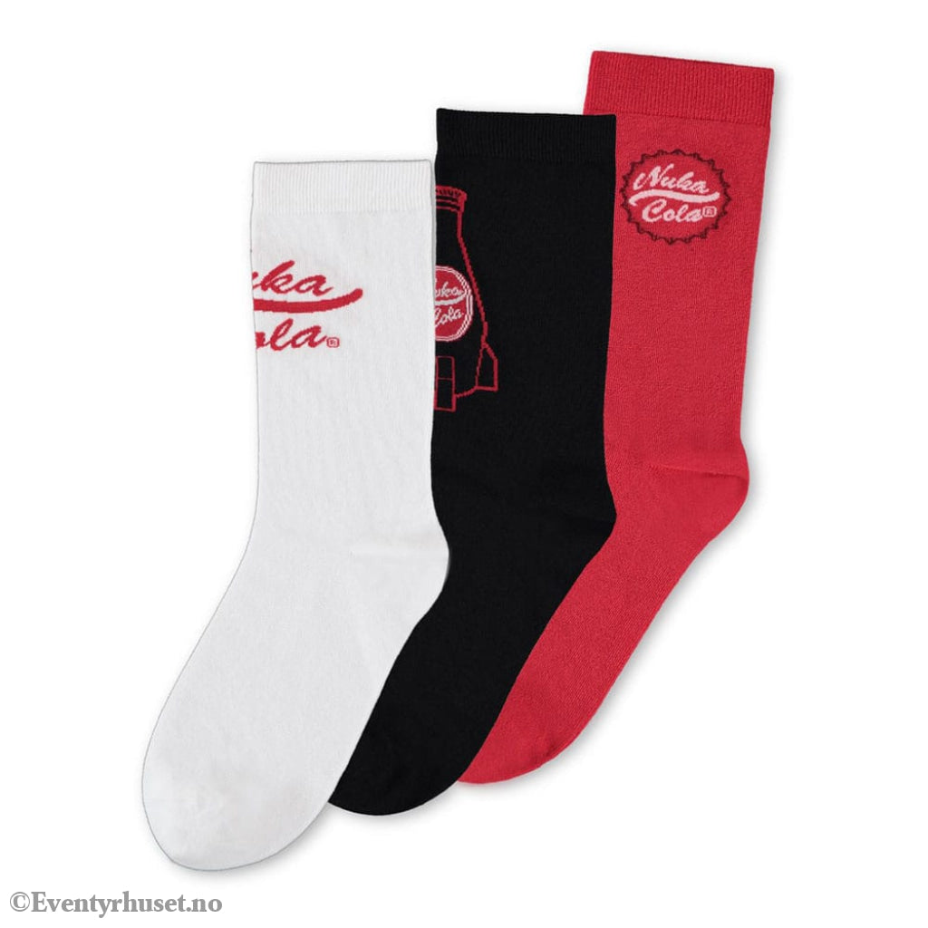 Fallout Socks 3-Pack Nuka Cola 39-42 Fashion & Accessories