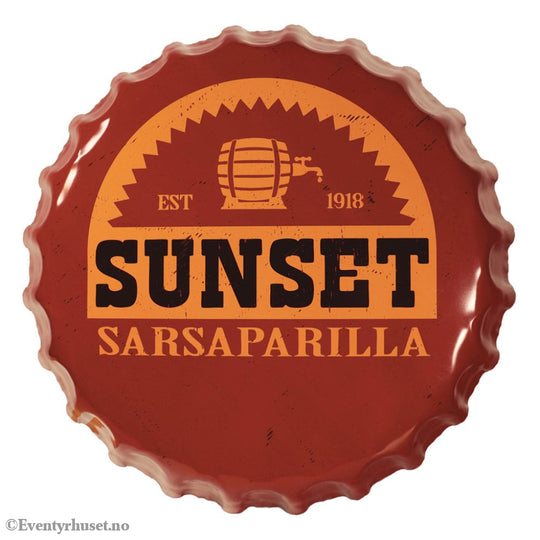 Fallout Tin Sign Sunset Sarsaparilla Bottle Cap Home & Gifts