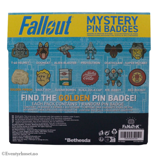 Fallout World Pin Badge Display Mystery Pin Badge (12) Fashion & Accessories